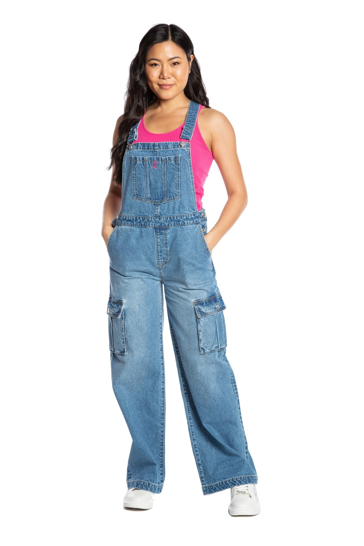 Wide Leg Cargo Overalls