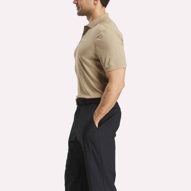 Men's Short Sleeve Oxford Knit Pique Polo Shirt