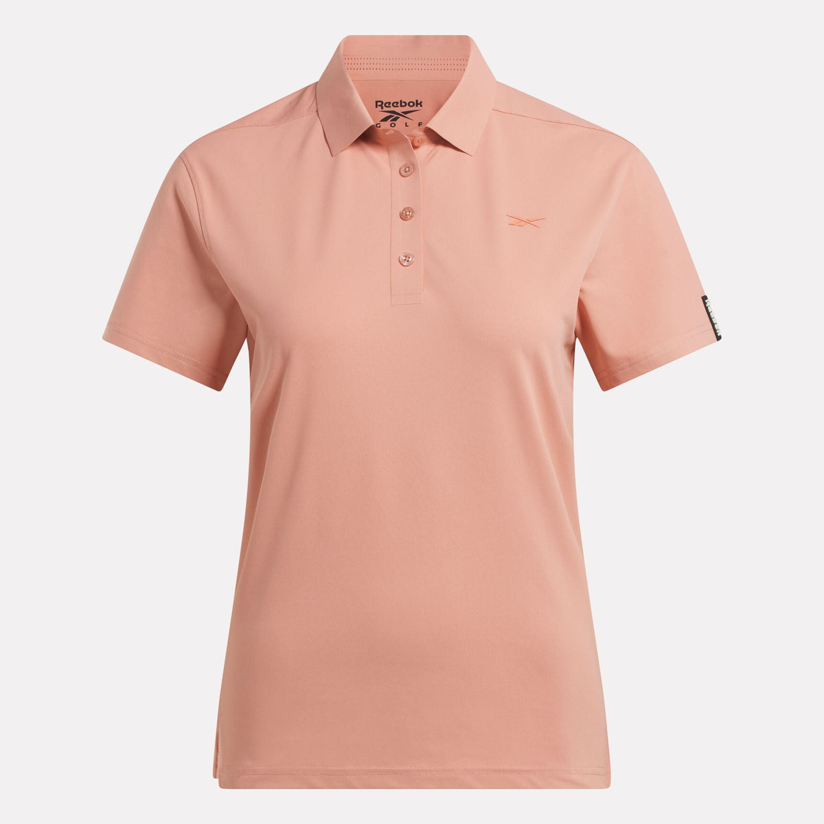 Women's Short Sleeve Stretch Pique Placket Polo Shirt
