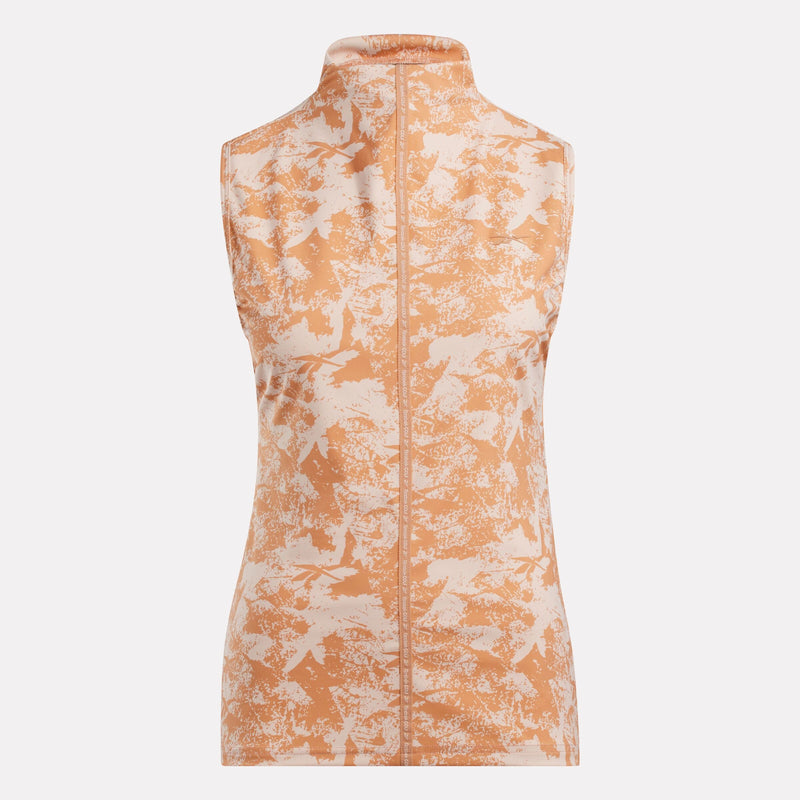 Women's Sleeveless Mock Neck Golf Top - Vector Abstract Print