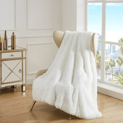 Shaggy Faux Fur Plush Blanket - Juicy Couture