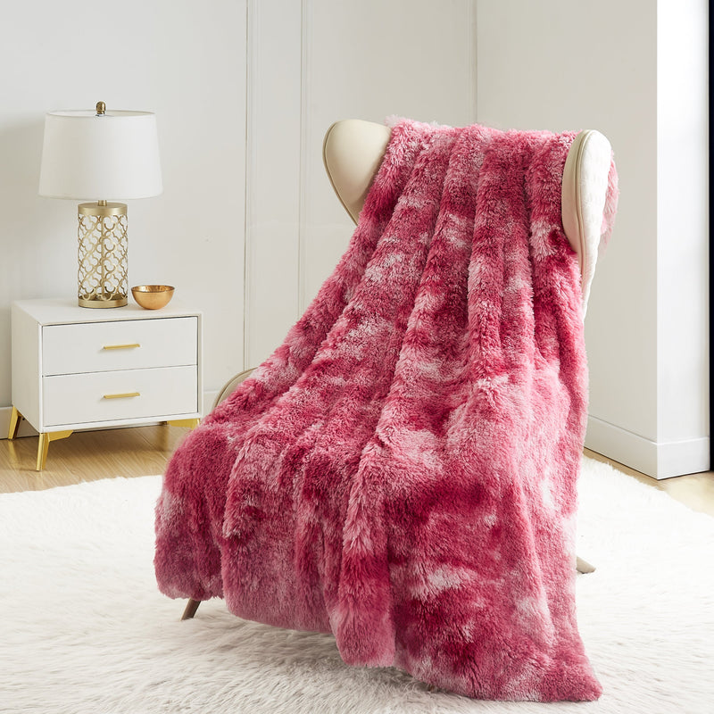 Shaggy Faux Fur Plush Blanket - Juicy Couture