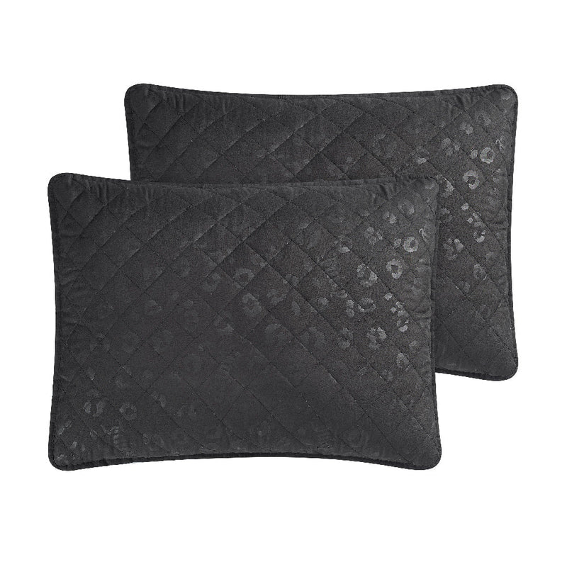 Black Leopard Embossed Quilt Set - Juicy Couture