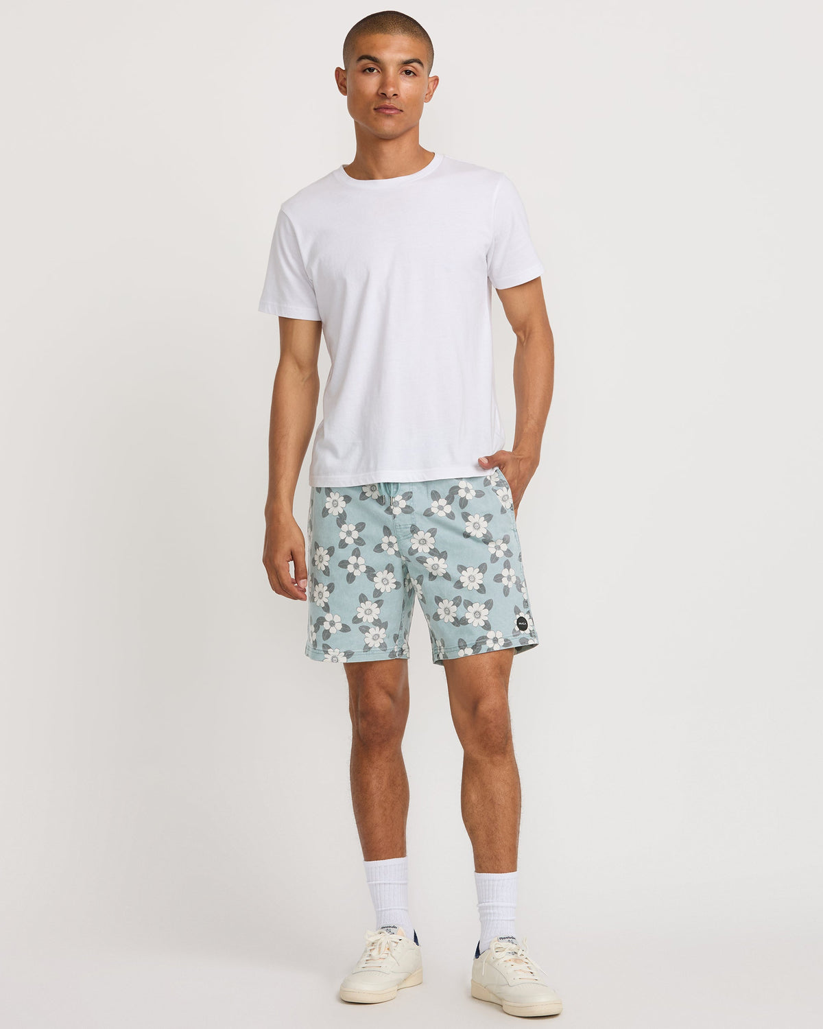 Escape Elastic Print Short 17"
