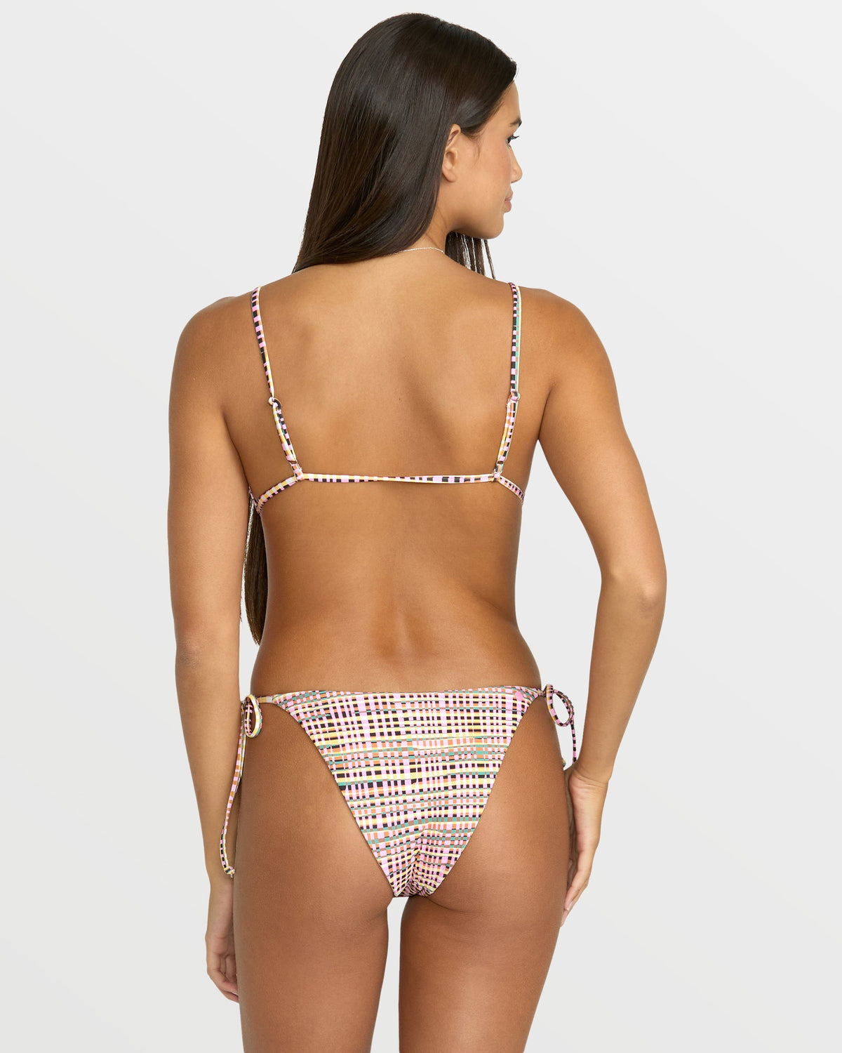 Women's Crossed Path Triangle Bikini Top - Multi