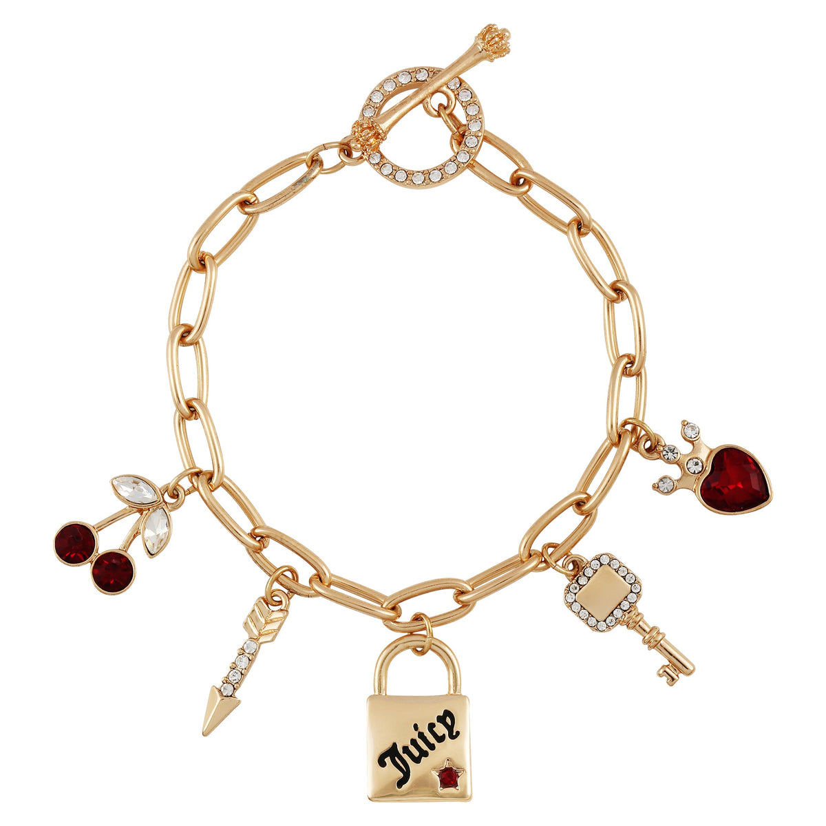 Toggle Clasp Charm Bracelet