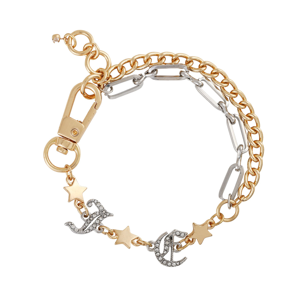 Layered Monogram Star Bracelet