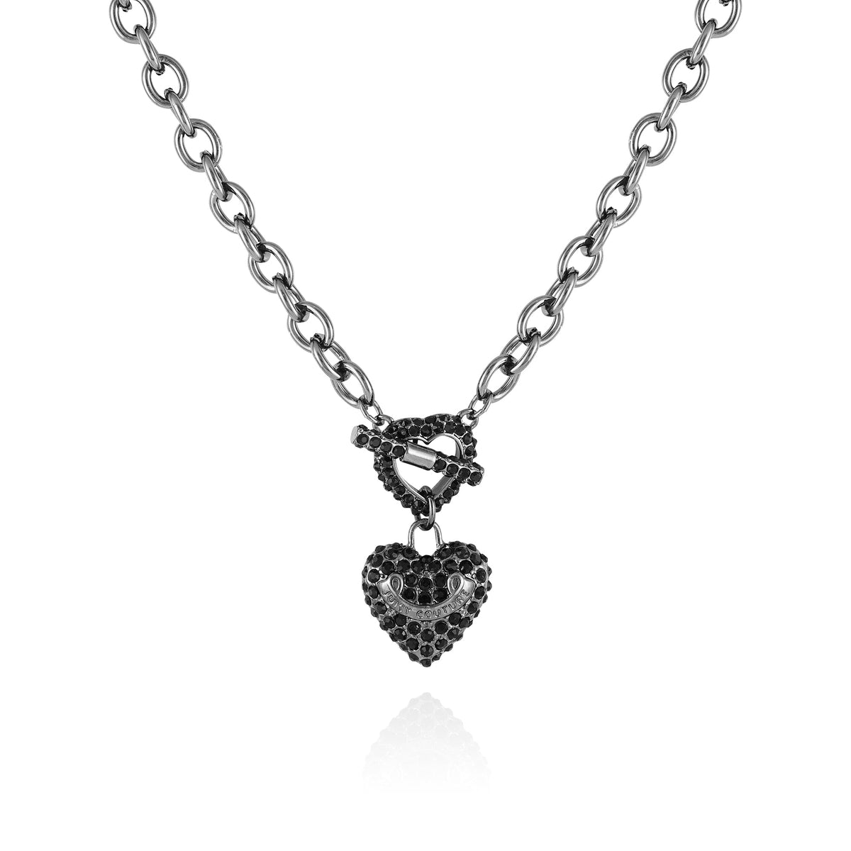 Bling Heart Pendant Charm Necklace