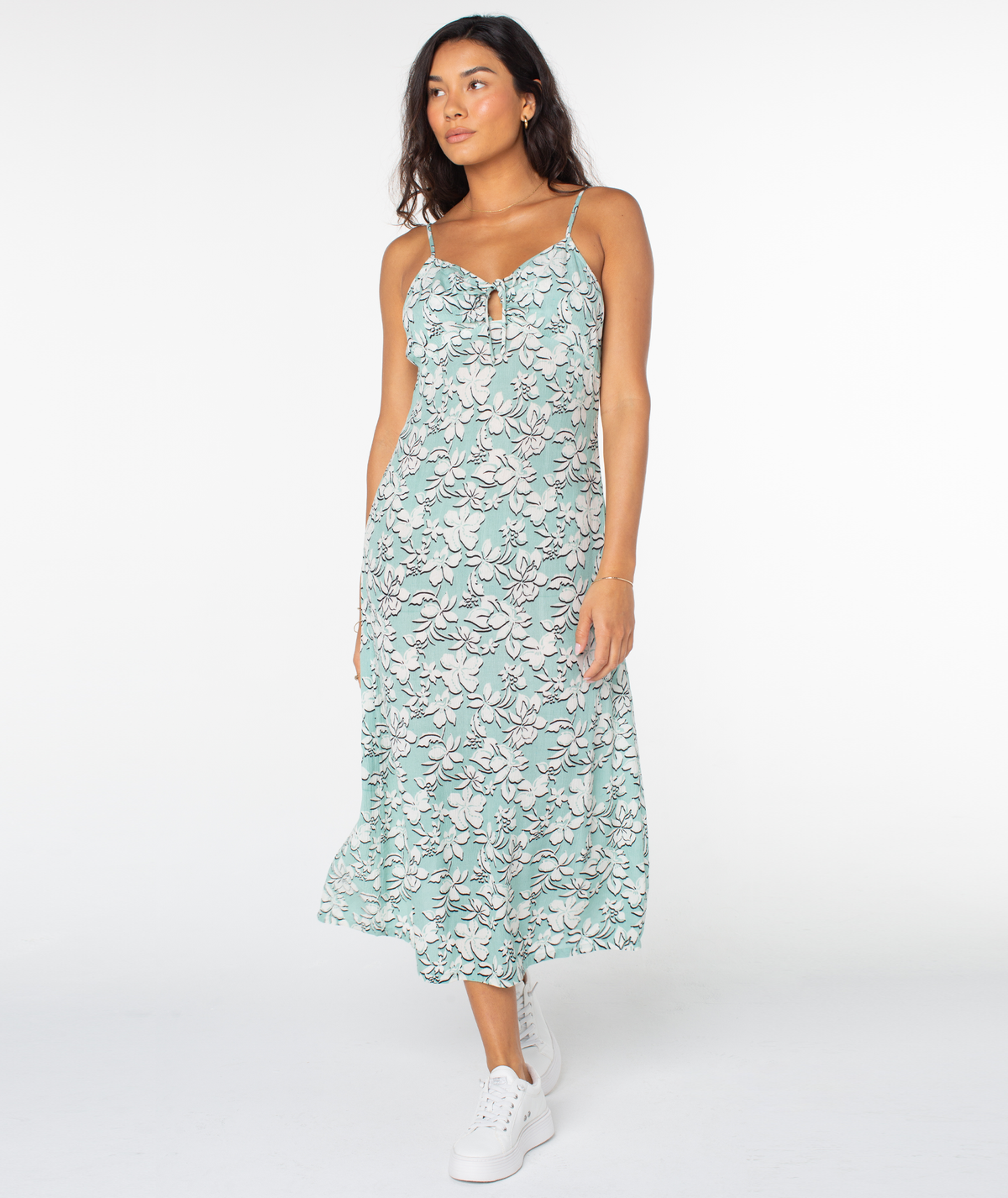 Starry Eyes Midi Woven Dress - Roxy