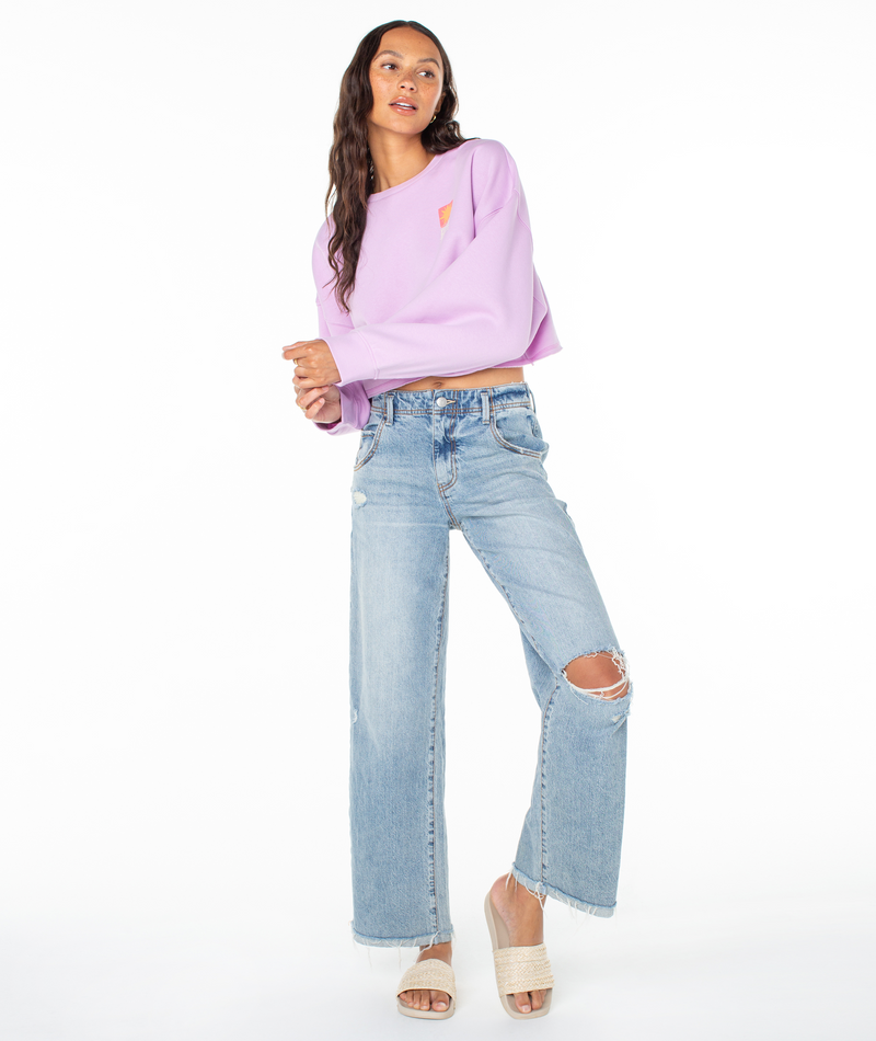 Morning Hike Cropped Crewneck