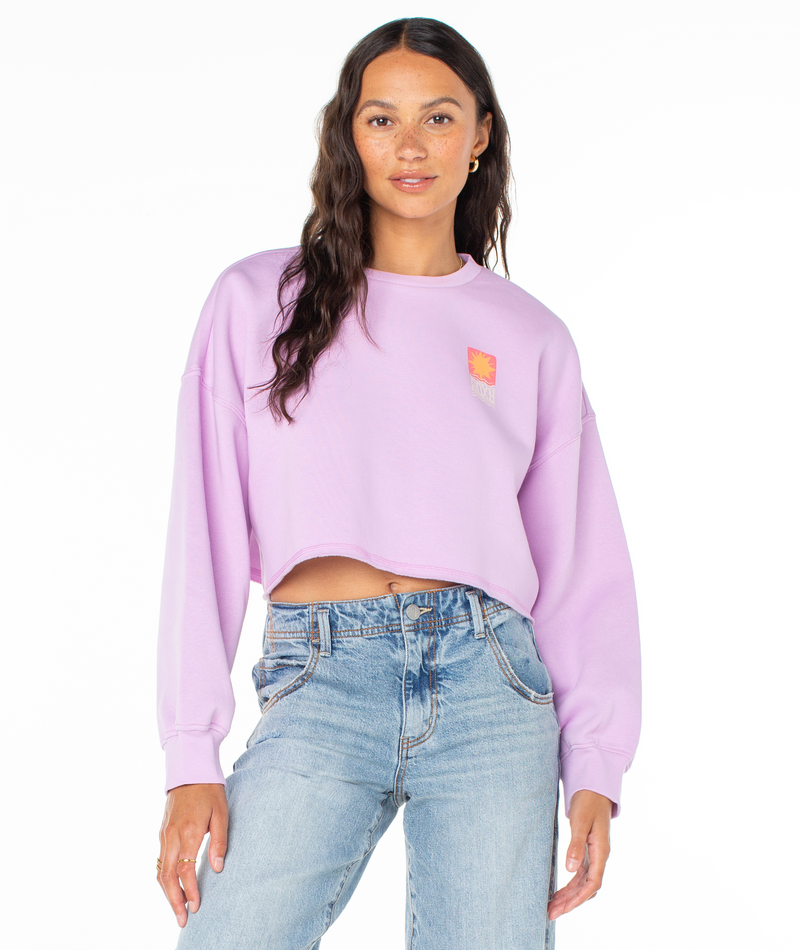 Morning Hike Cropped Crewneck