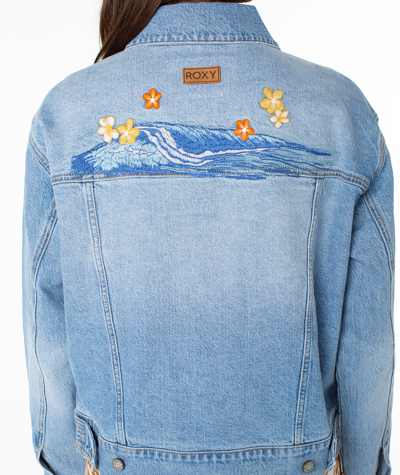 Big Wave Embroidery Jacket