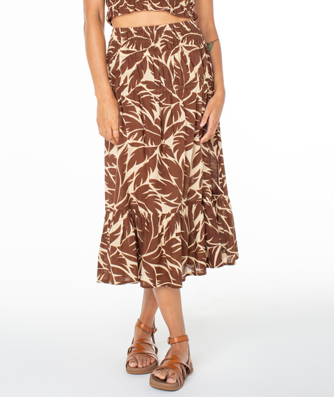 Malia Woven Midi Skirt - Roxy