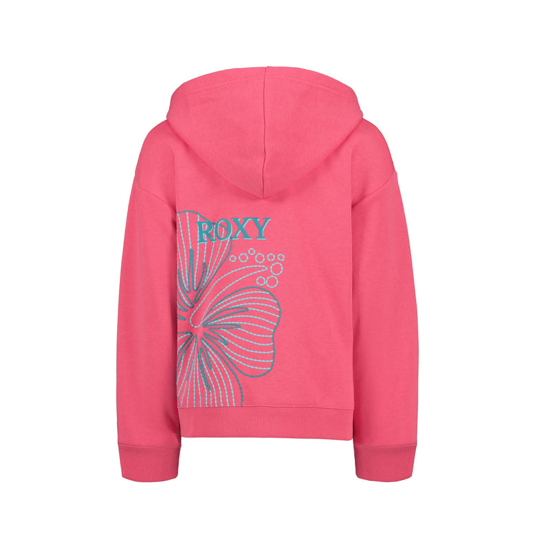 Girls' Hibiscus Stitch Zip Hoodie