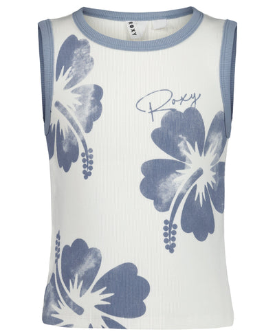Girls' Hibiscus Stamp Tank