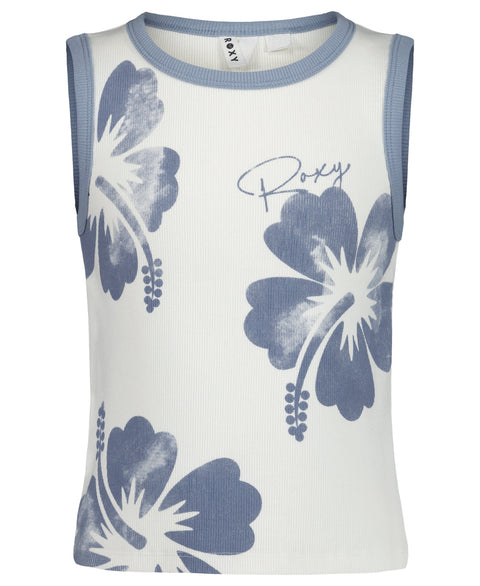 Girls' Hibiscus Stamp Tank