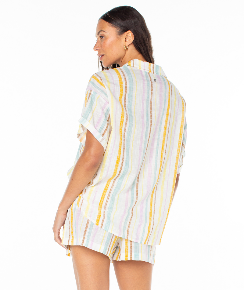 Beach Nostalgia Button Up