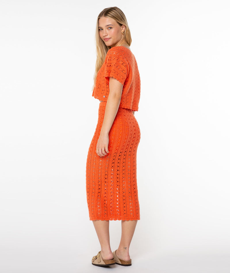 Sea Swirl Crochet Skirt