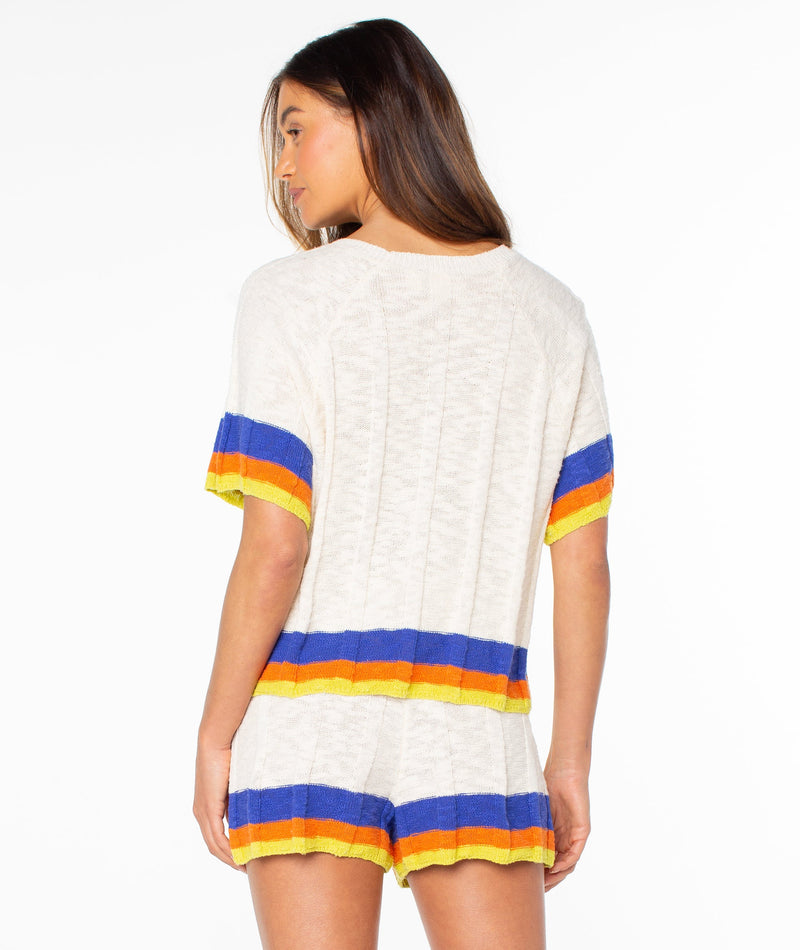 Cabana Club Tee Stripe Top