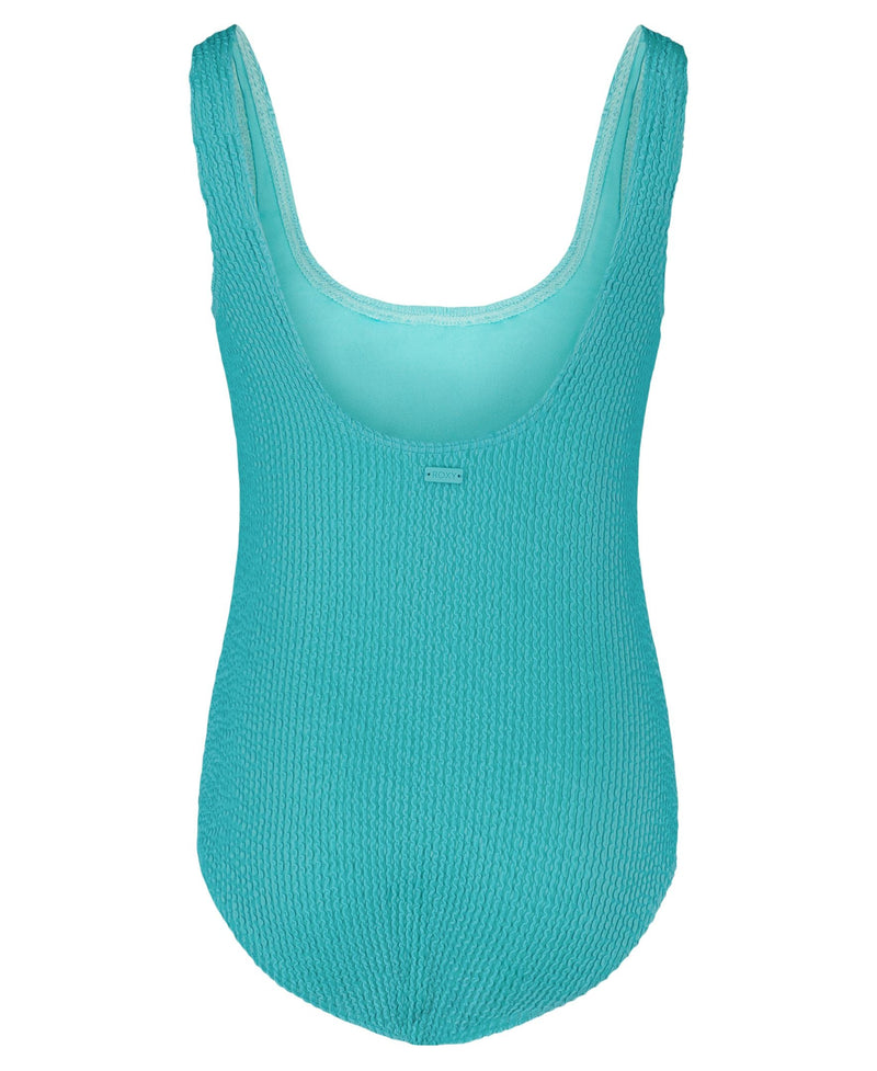 Girls' Crinkle Texture One Piece Swimsuit