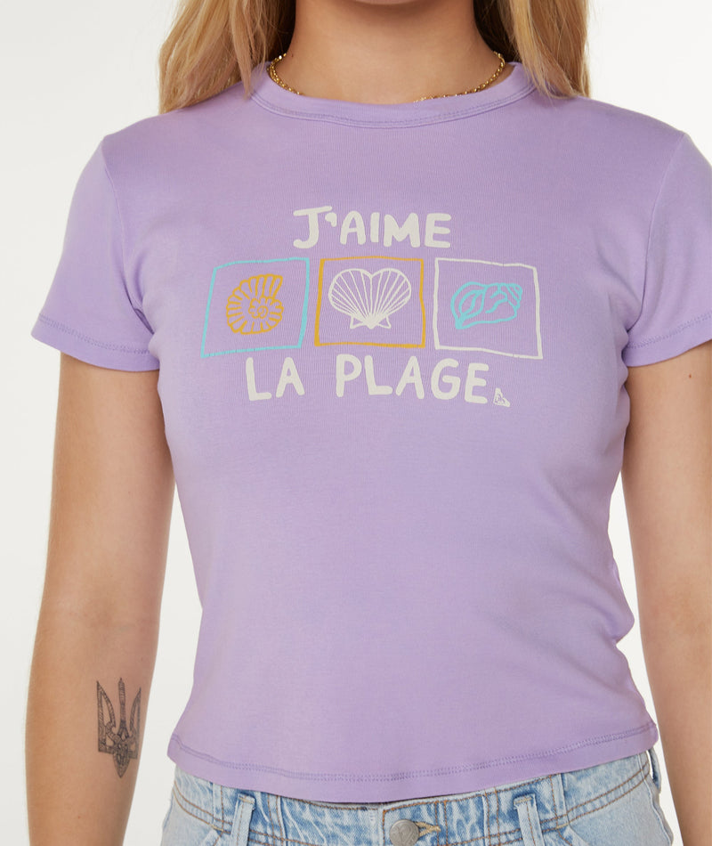 J'Aime La Plage 90's Baby Tee