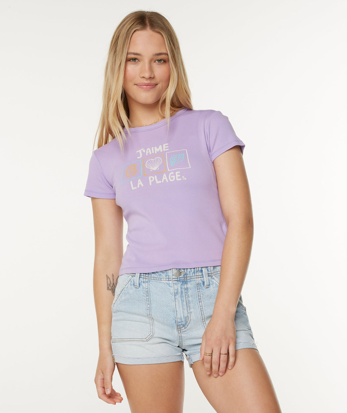J'Aime La Plage 90's Baby Tee - ROXY