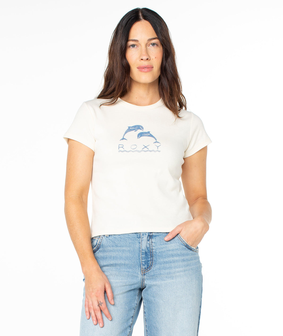 Sunset Dreams 90's Baby Tee - ROXY
