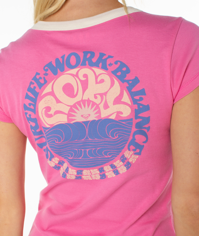 Surf Life 90S Baby Ringer Tee
