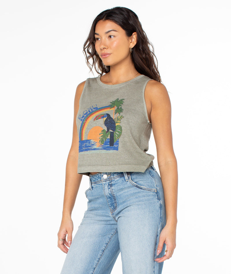 Vintage Toucan Wildflower Tank