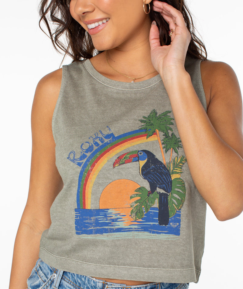 Vintage Toucan Wildflower Tank
