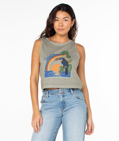 Vintage Toucan Wildflower Tank
