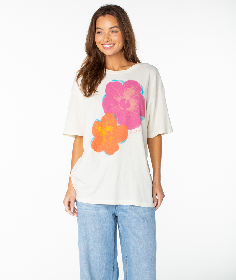 Flower Glow Oversized Tee