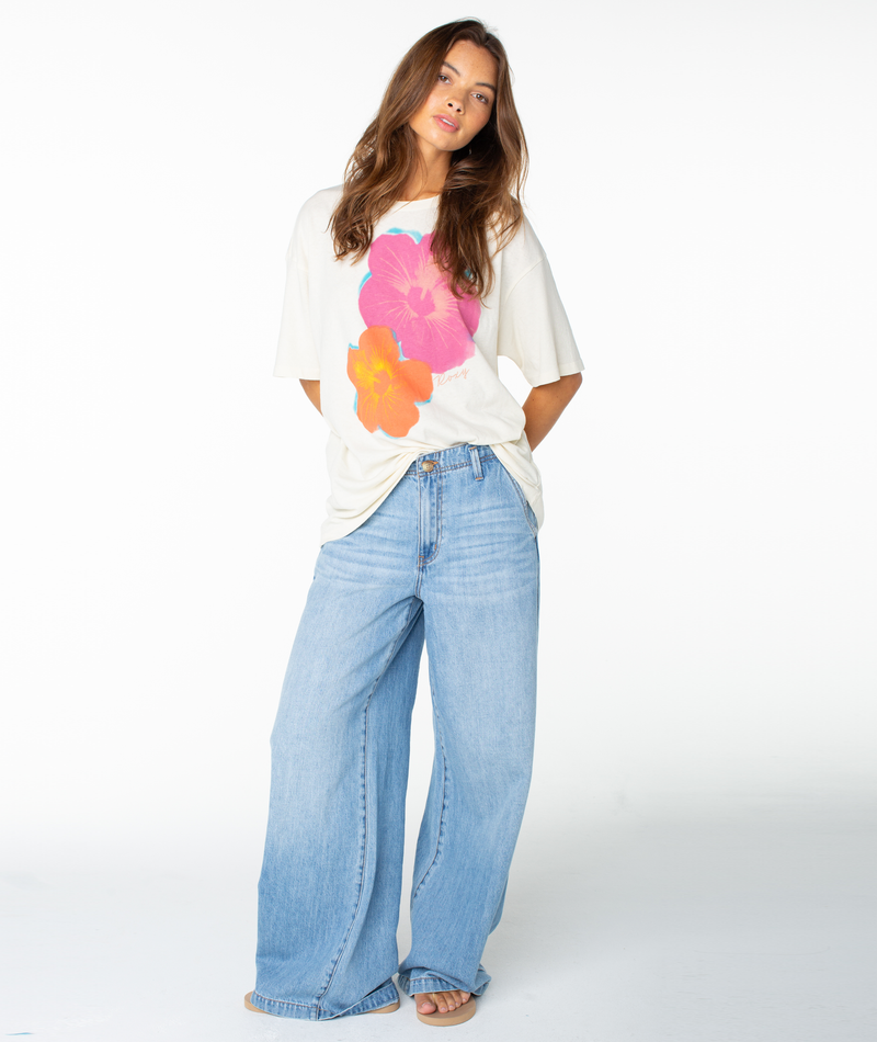 Flower Glow Oversized Tee