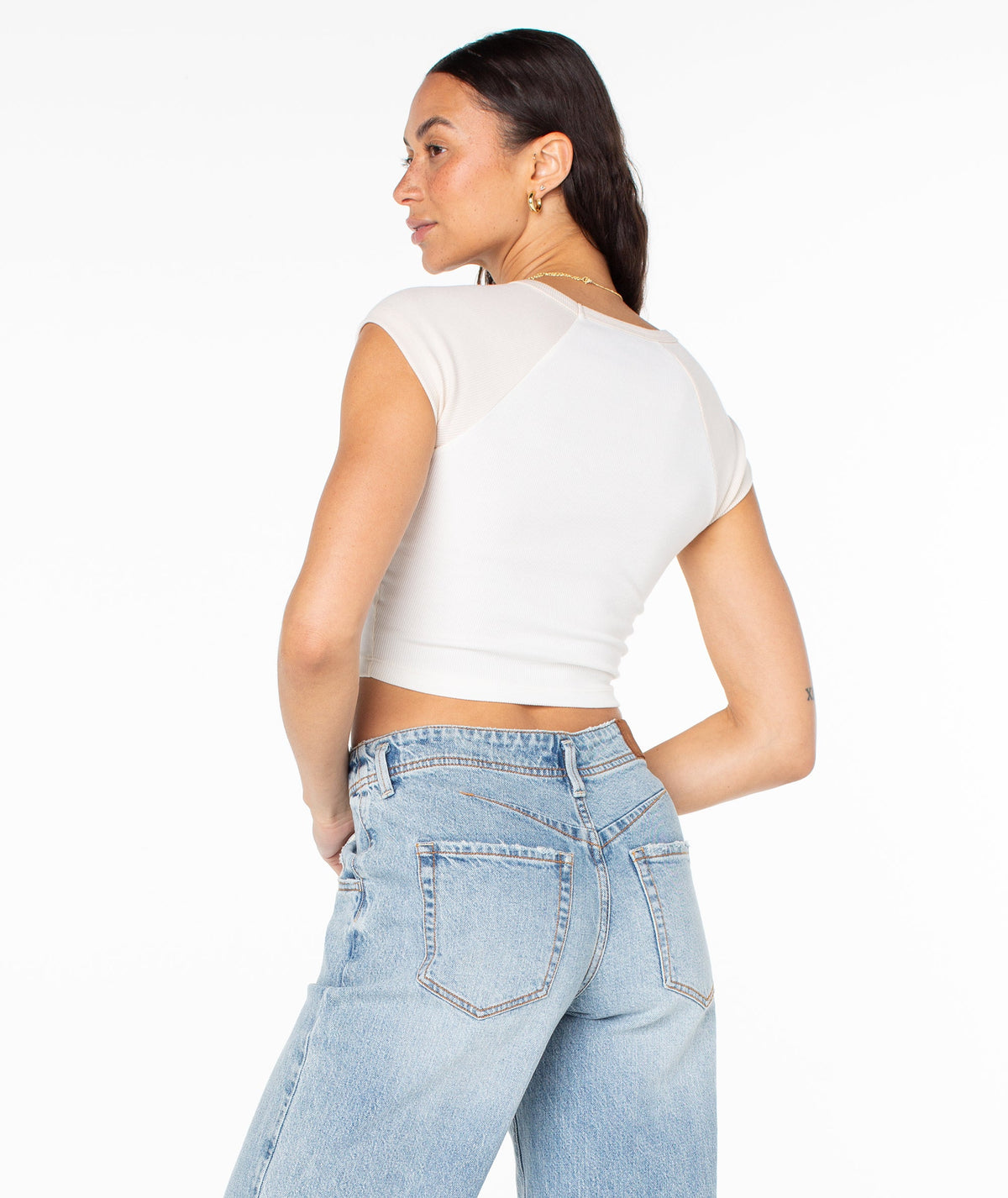 Protect The Locals Cropped Baby Tee - ROXY