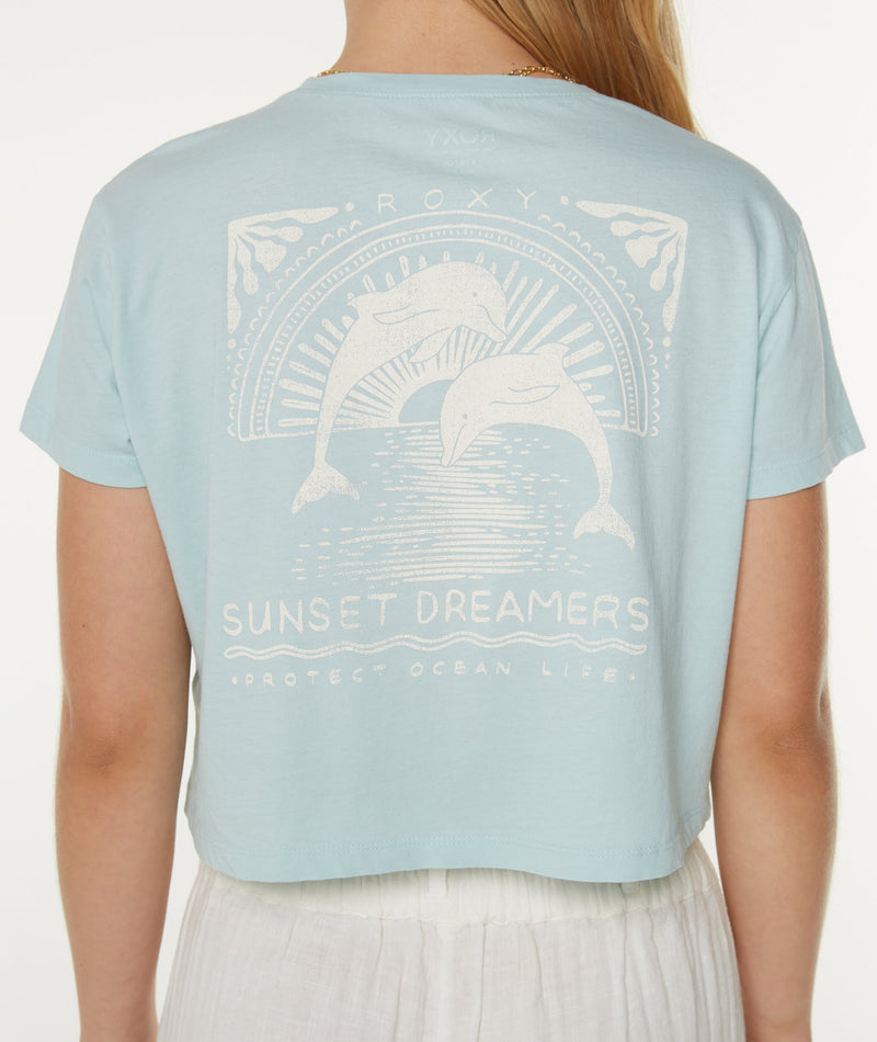 Sunset Dreams Cropped Boxy Tee