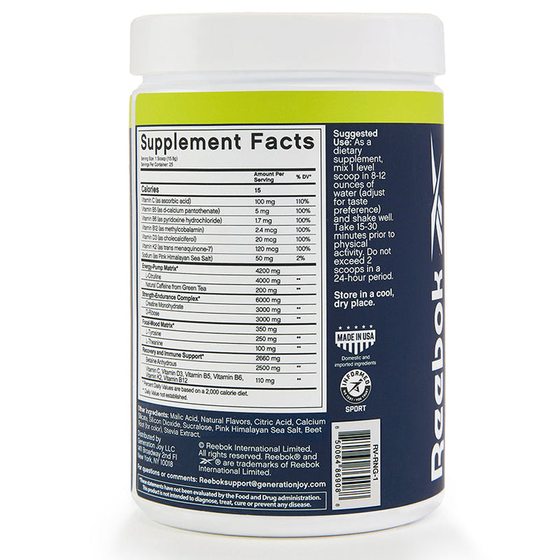 Reebok ReeEnergize Pre-Workout + Creatine