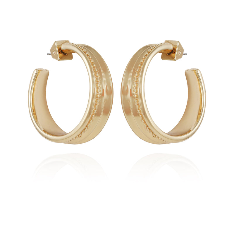 Chunky Open Hoop Earrings