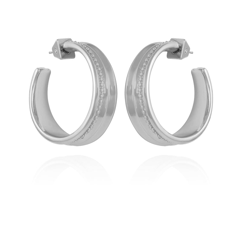 Chunky Open Hoop Earrings
