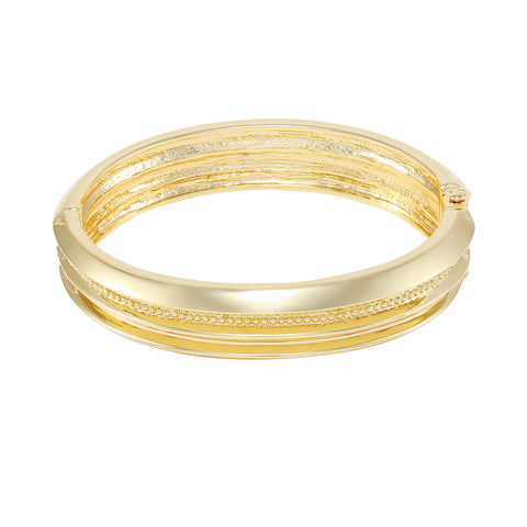 Goldtone Textured Hinge Bracelet - Vince Camuto