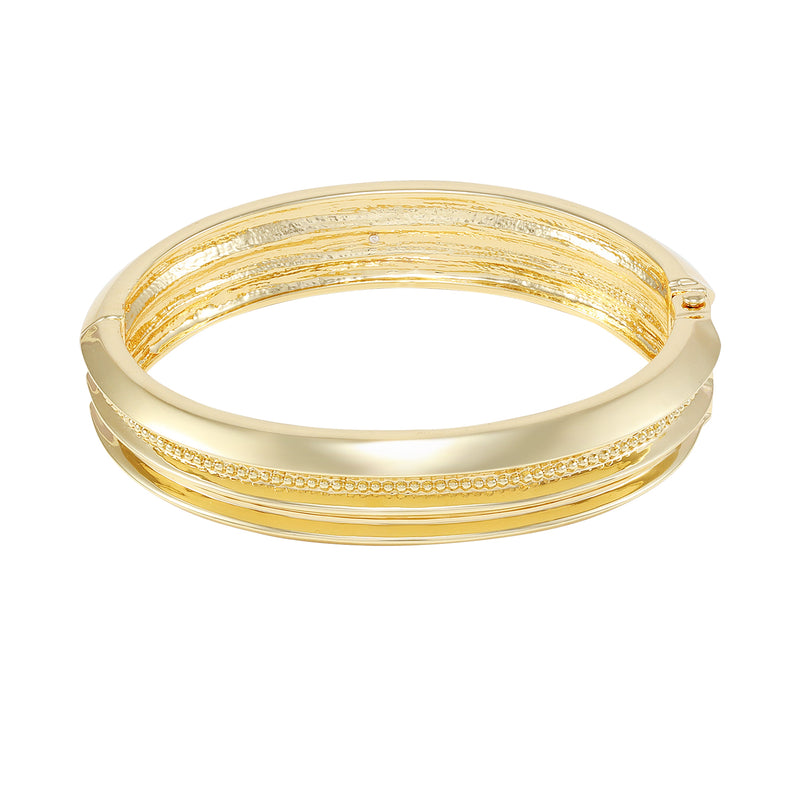 Goldtone Textured Hinge Bracelet - Vince Camuto