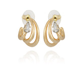 Goldtone Crystal Stone Small Hoop Earring - Vince Camuto