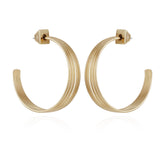 Goldtone Open Stacked Hoop Earrings - Vince Camuto