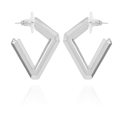 Diamond Shaped Hoop Earrings - Vince Camuto