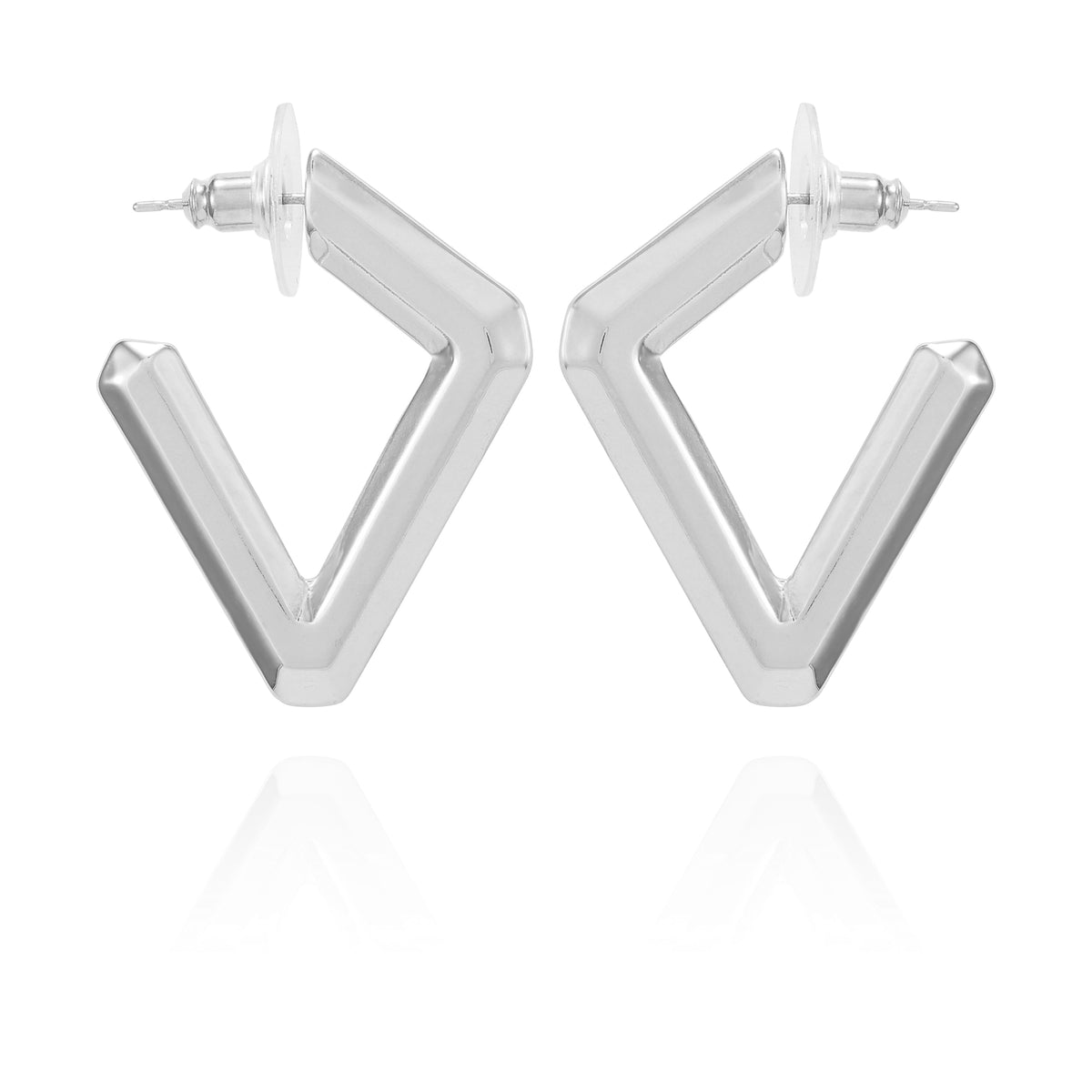 Diamond Shaped Hoop Earrings - Vince Camuto
