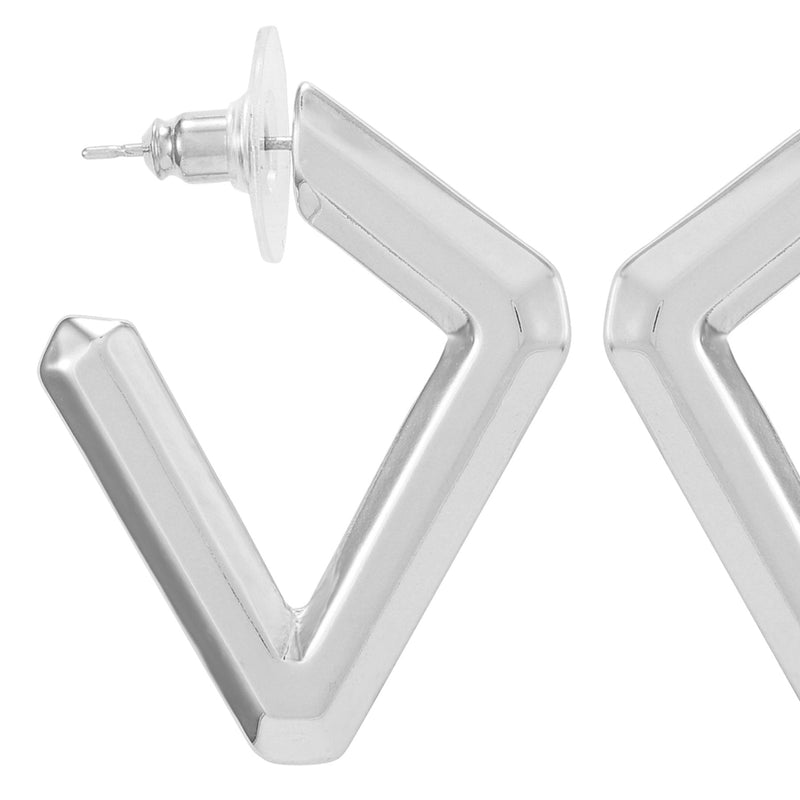 Diamond Shaped Hoop Earrings - Vince Camuto