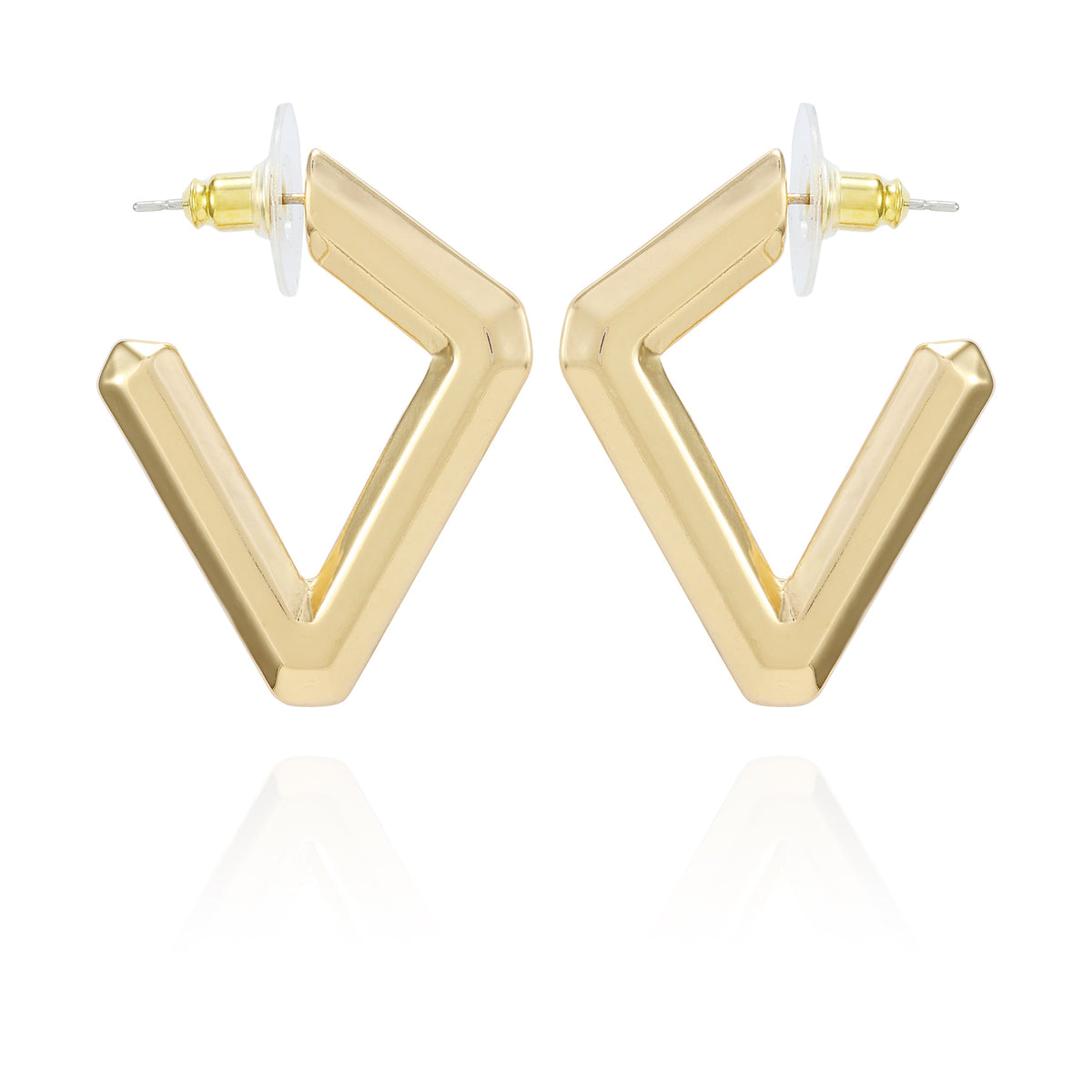 Diamond Shaped Hoop Earrings - Vince Camuto