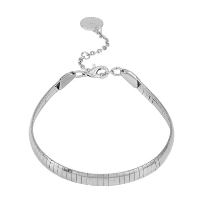 Silvertone Line Snake Chain Bracelet - Vince Camuto