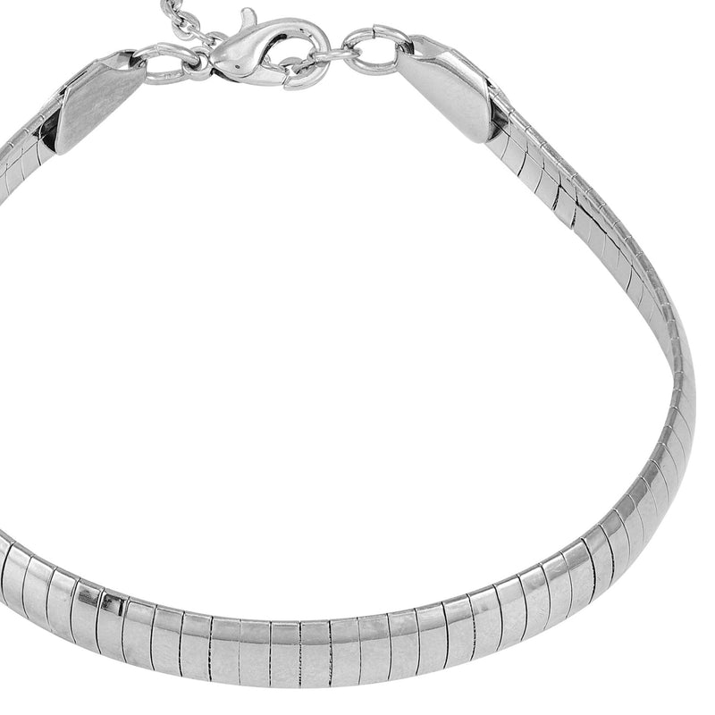Silvertone Line Snake Chain Bracelet - Vince Camuto