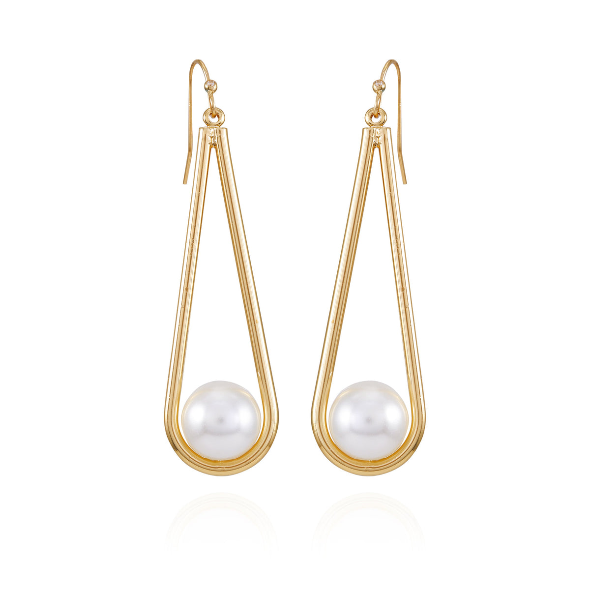 Goldtone Pearl Drop Dangle Earrings - Vince Camuto