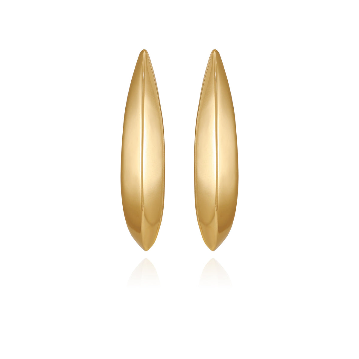 Goldtone Gilded Leaf Earrings - Vince Camuto